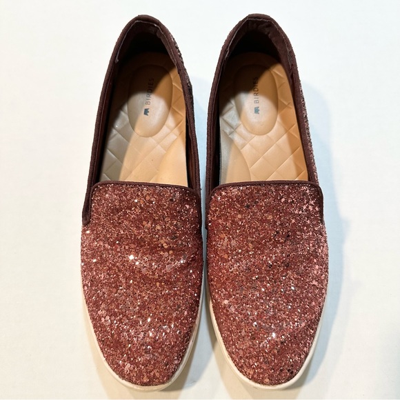 Birdies The Swift Rose Sparkle Slip On Sneaker Pink Glitter Ombré, Size 8 - Picture 5 of 10